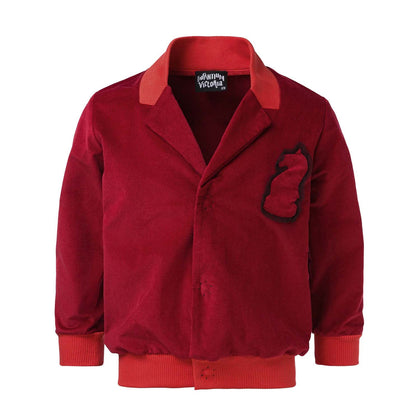 Red Velvet Blazer-0