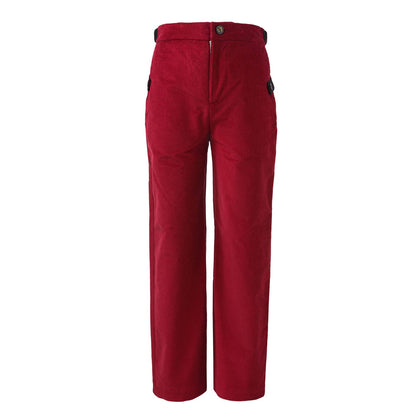 Red Corduroy Pants-0