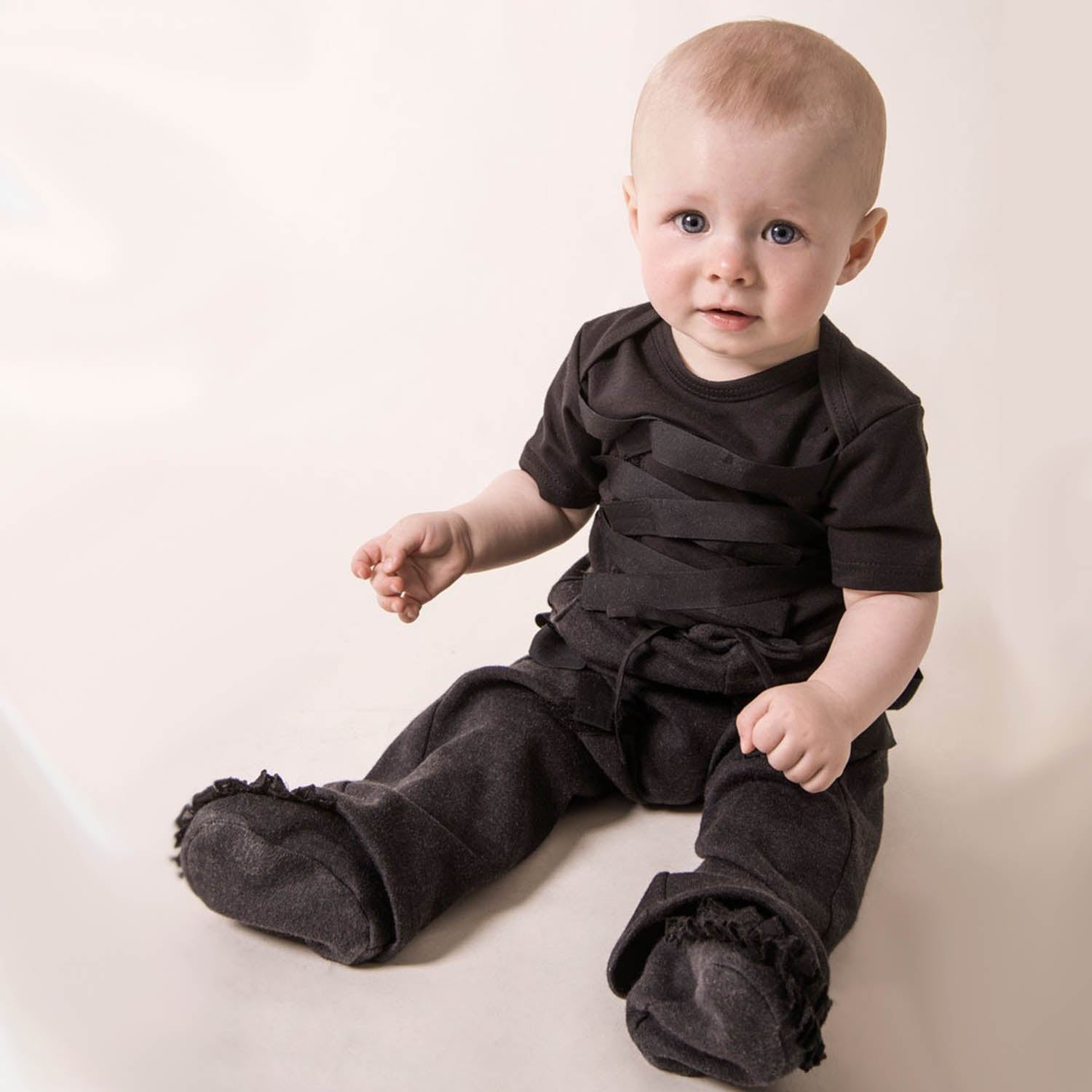 Gothic Black Pants-1