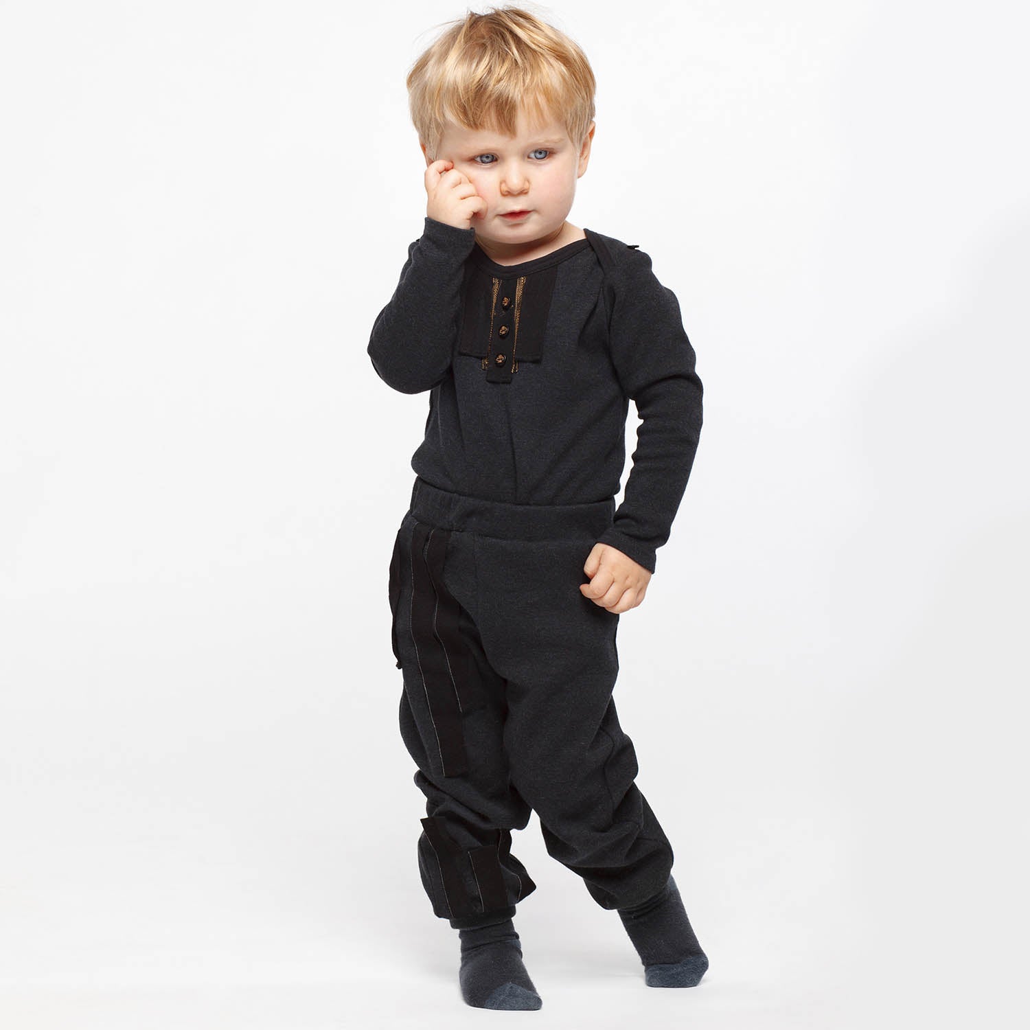 Boy Sweatpants with Trim-1