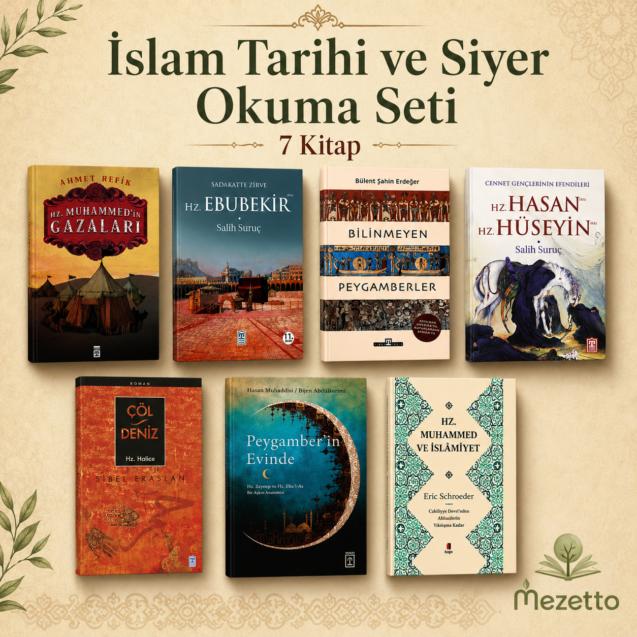İslam Tarihi ve Siyer Okuma Seti | 7 Kitap kolaj