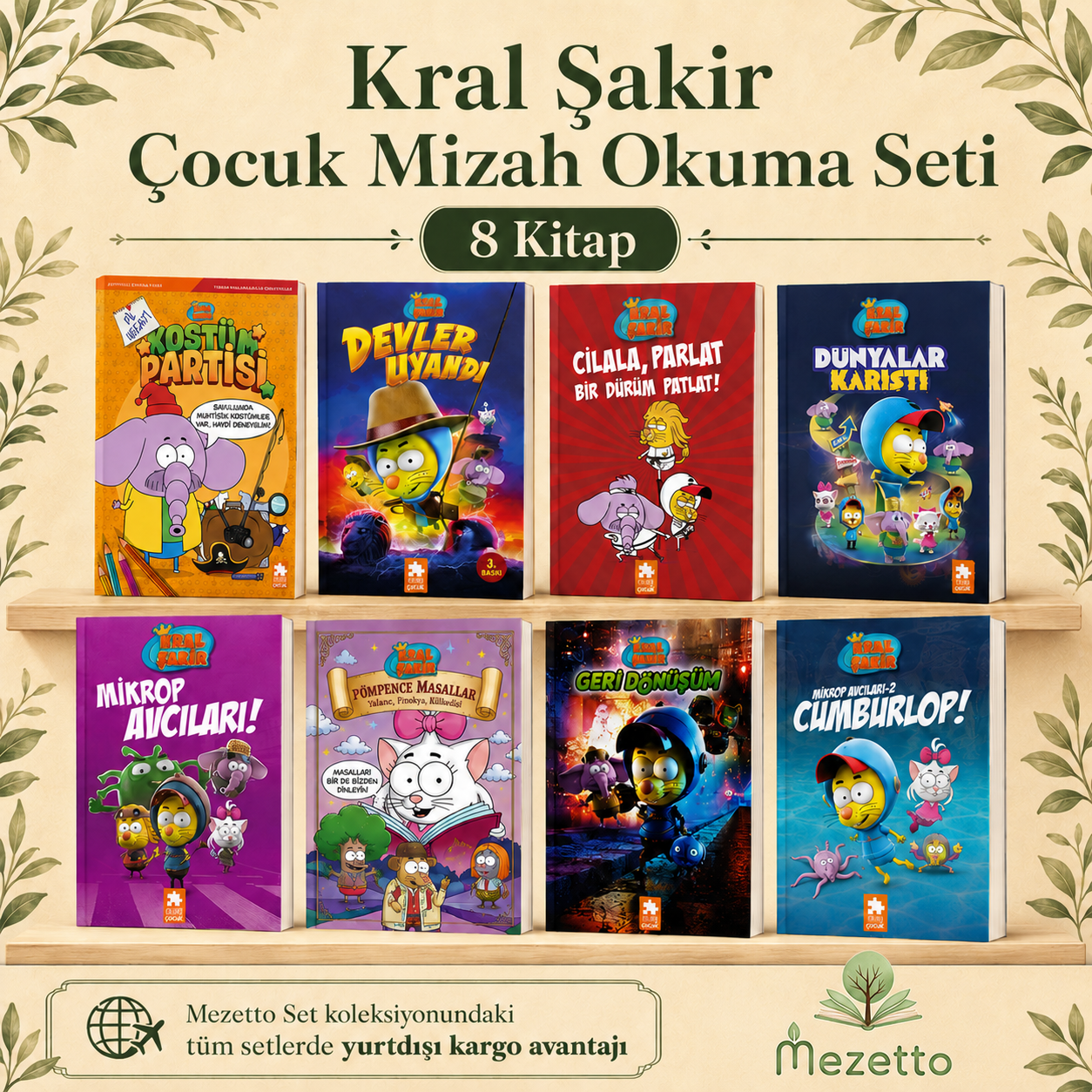 Kral Şakir Çocuk Mizah Okuma Seti | 8 Kitap