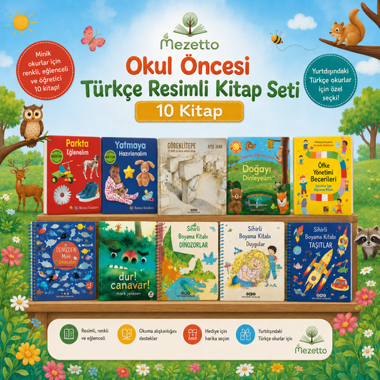 Okul Öncesi Türkçe Resimli Kitap Seti | 10 Kitap