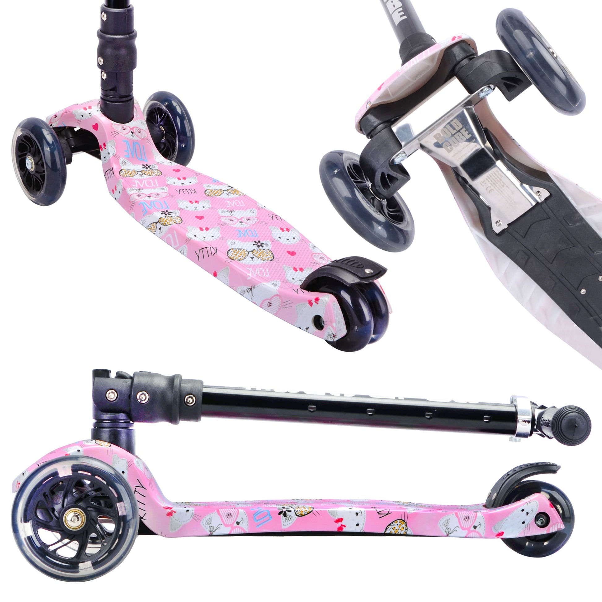 Kitty Love - Big 3 Wheel Scooter - mezetto