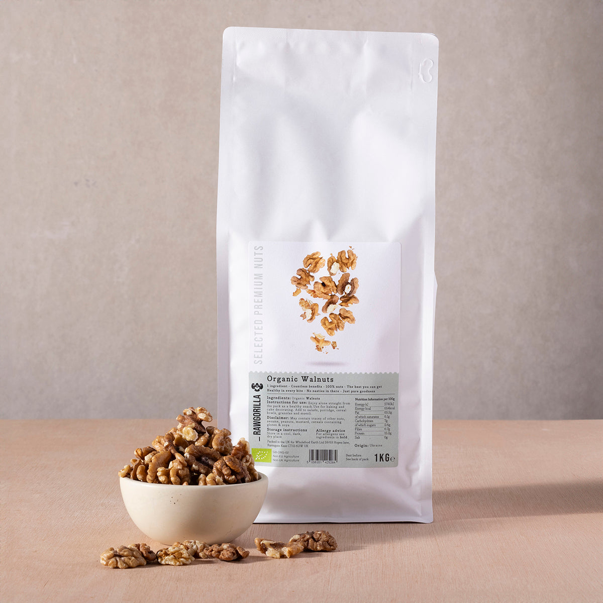 Organic Walnuts - RAWGORILLA - 1kg