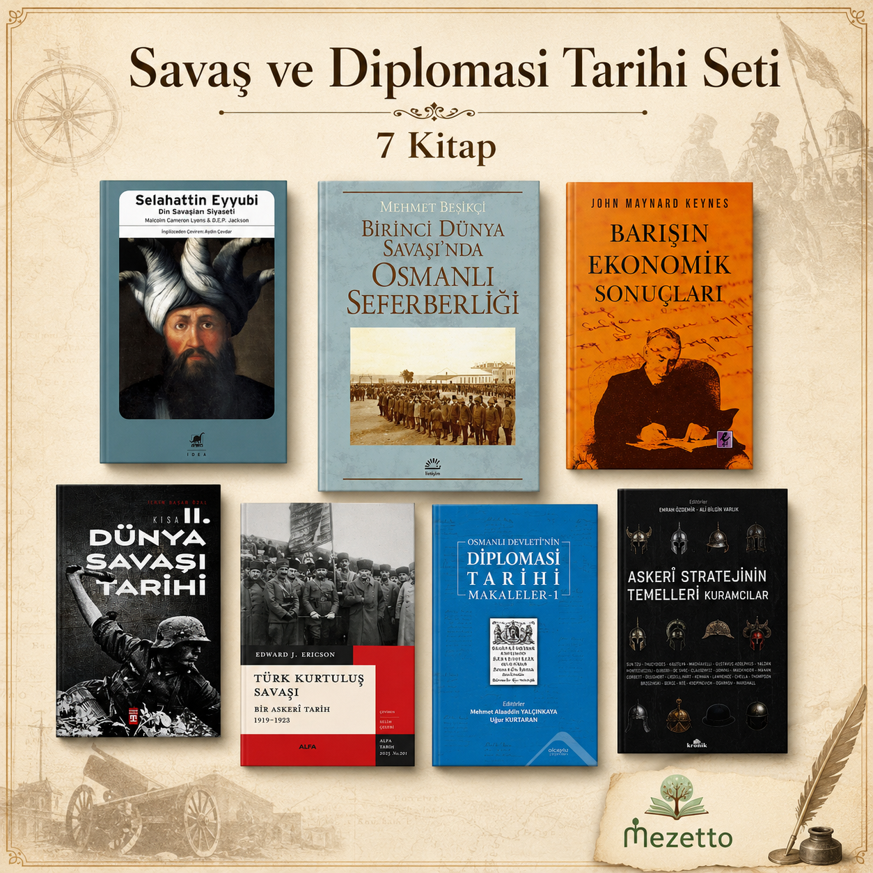 Savaş ve Diplomasi Tarihi Seti | 7 Kitap kolaj