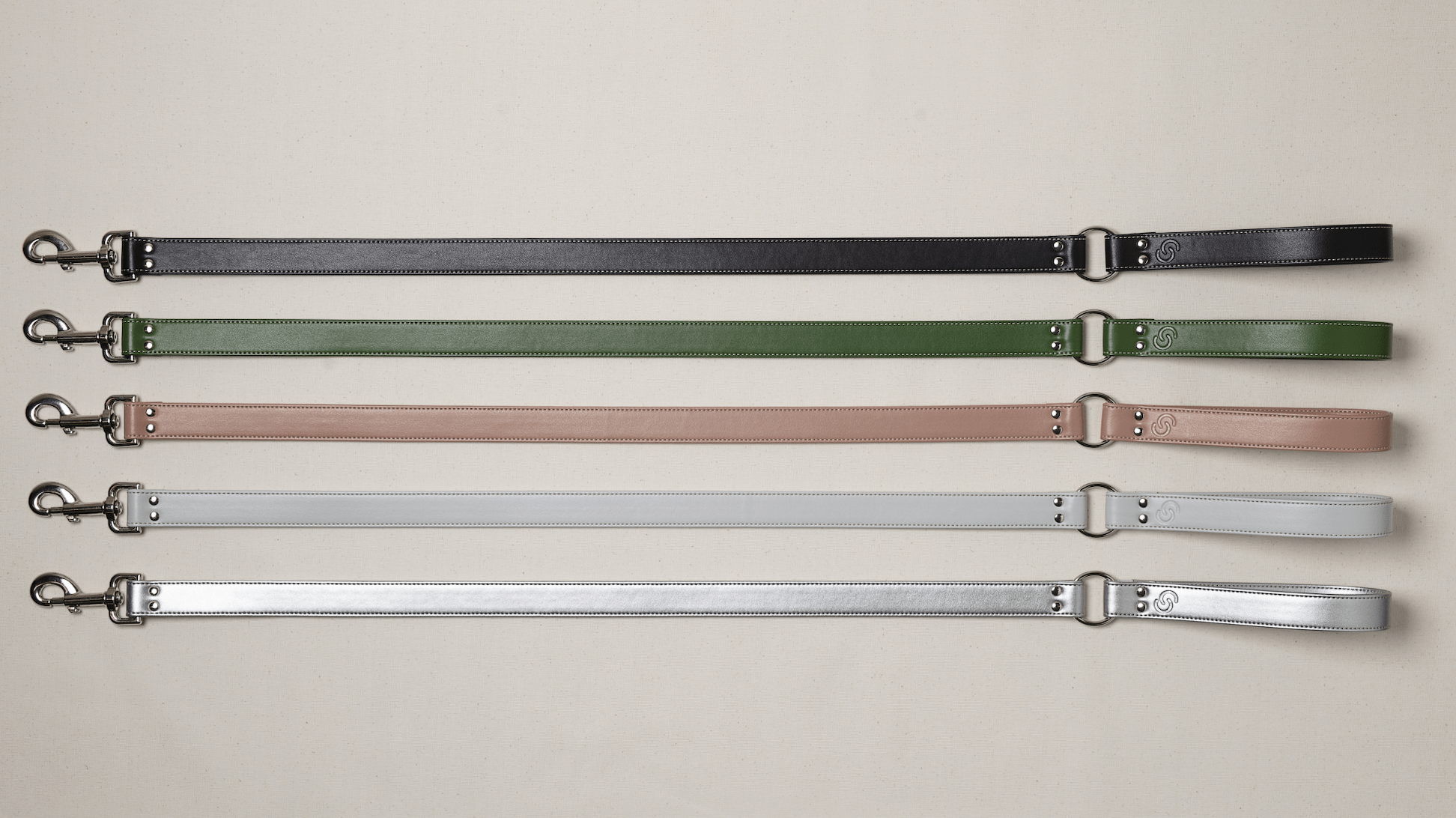 Blush pink apple leather lead - mezetto