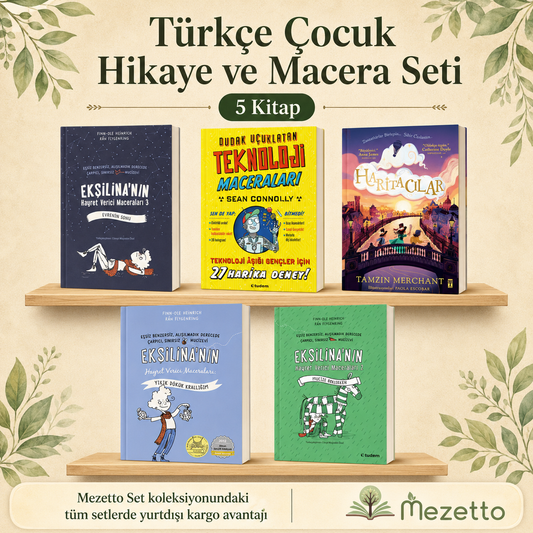 Türkçe Çocuk Hikaye ve Macera Seti | 5 Kitap