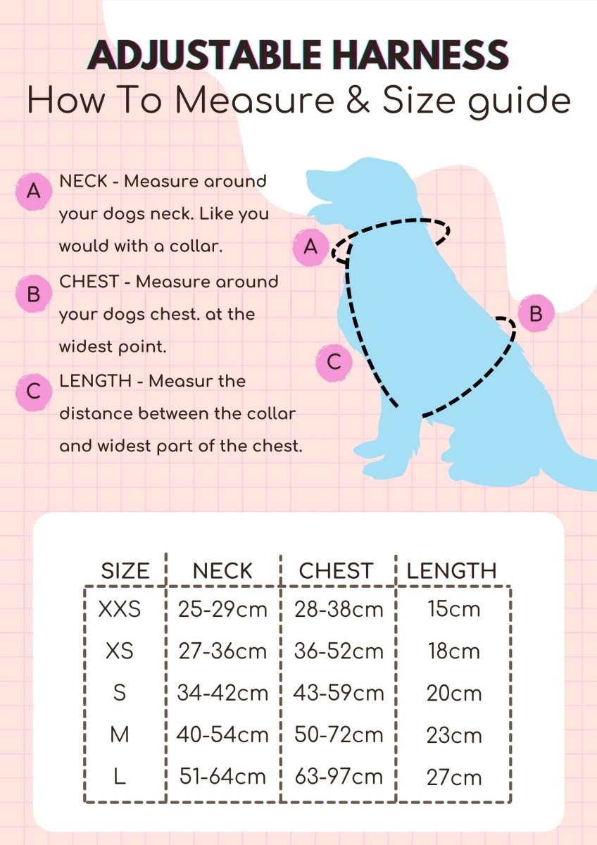 Adjustable Harness - Pastel Mint Green - mezetto PupClub Couture PupClub Couture