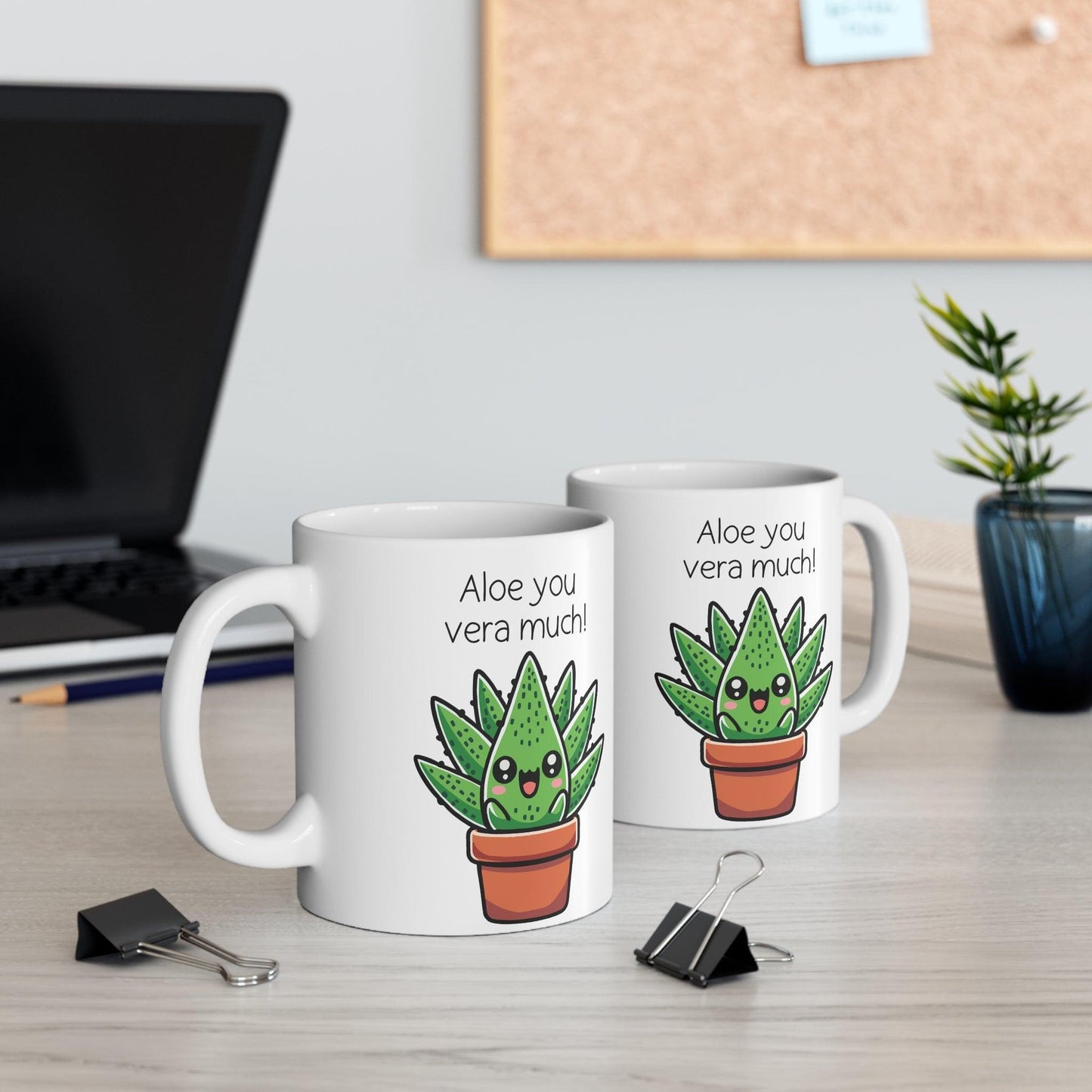 Aloe You Vera Much Mug – Funny Plant Pun Gift - mezetto KEOLIX KEOLIX