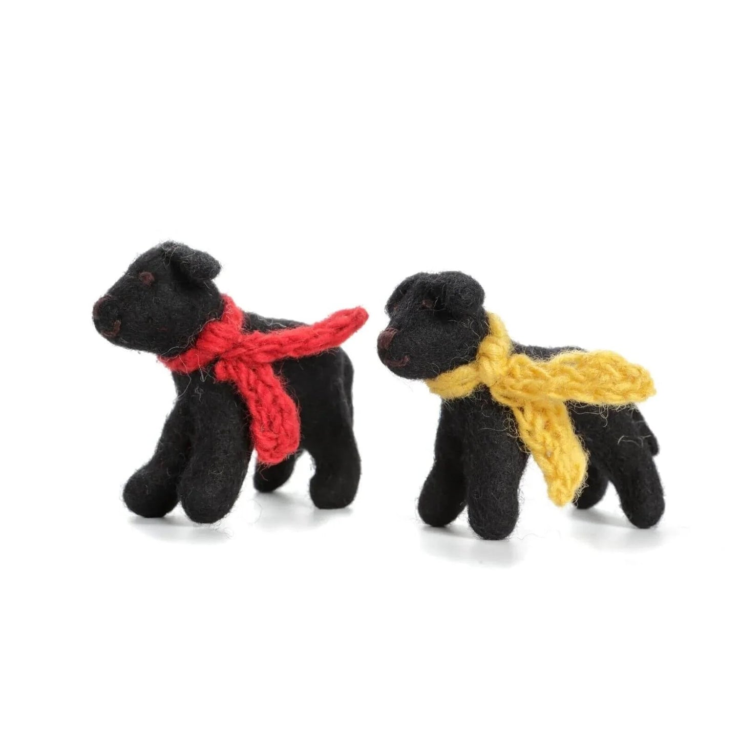 Amica Felt Black Labrador Toy 7.5cm - mezetto ebebek ebebek