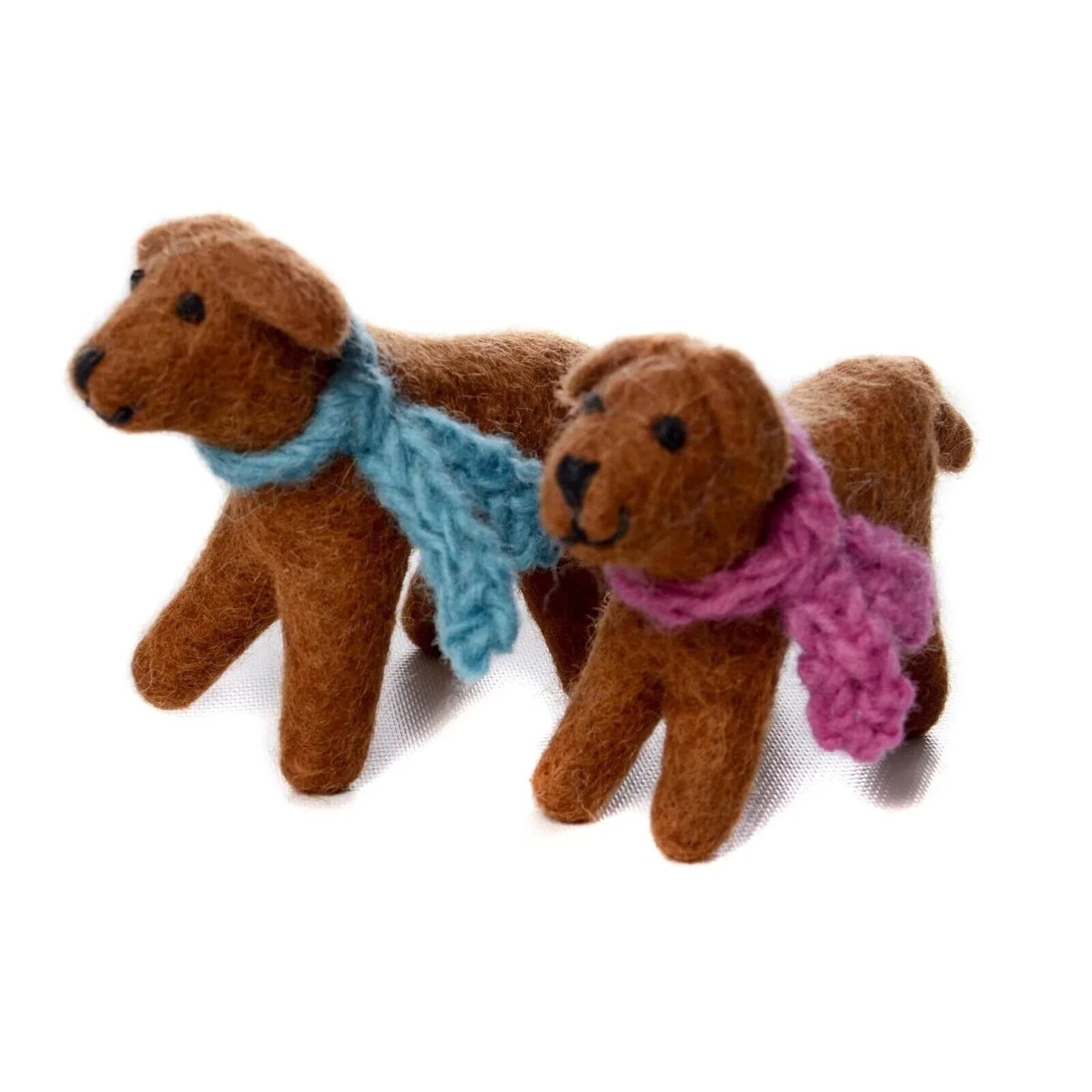 Amica Felt Chocolate Labrador Toy 7.5cm - mezetto ebebek ebebek