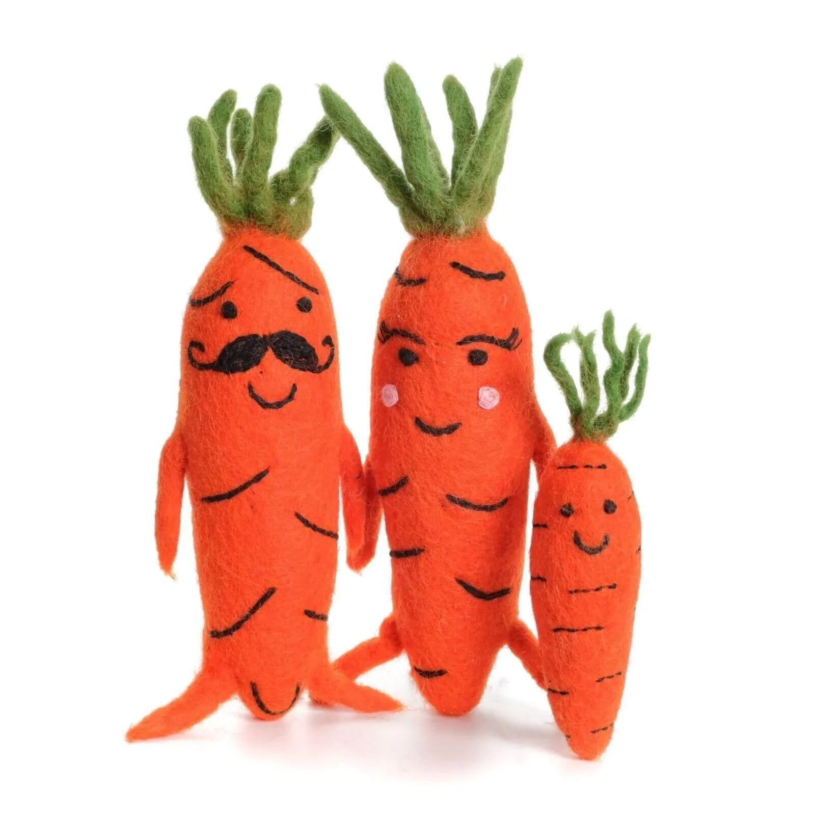 Amica Felt Mr & Mrs Carrot Toy 22cm - mezetto ebebek ebebek