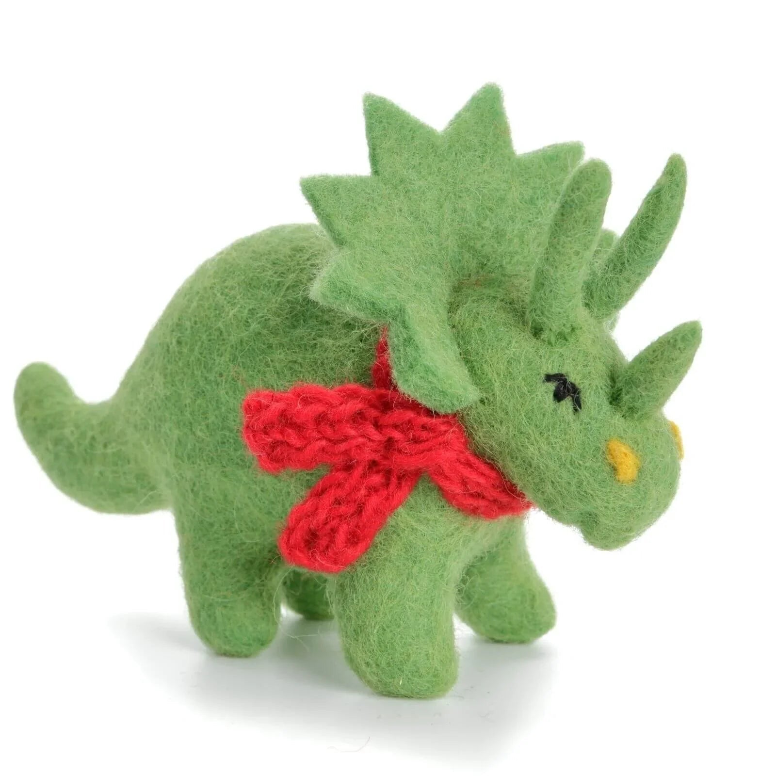 Amica Felt Triceratops Toy 10.5cm - mezetto ebebek ebebek