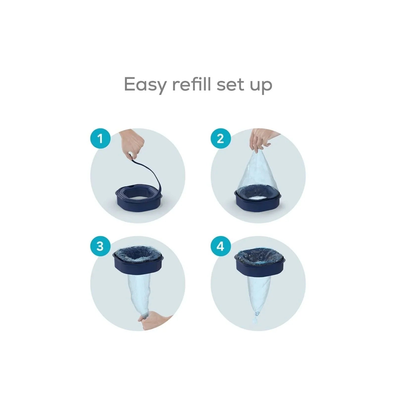 Angelcare Octagonal Classix XL Refill Pack of 3 - mezetto ebebek ebebek