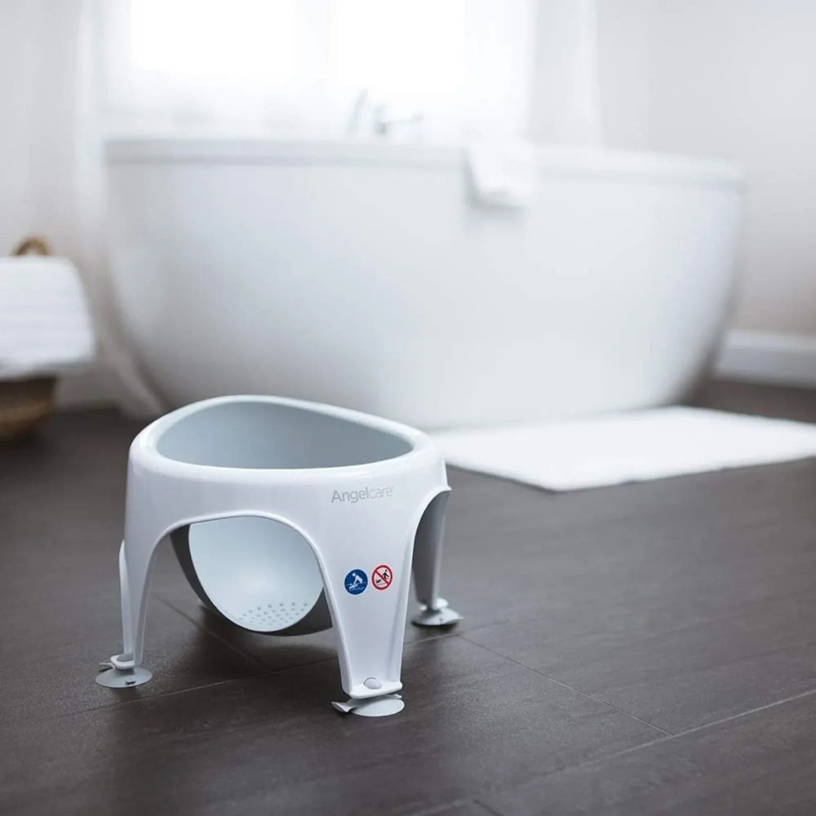 Angelcare Soft Touch Baby Bath Seat - Grey - mezetto ebebek ebebek