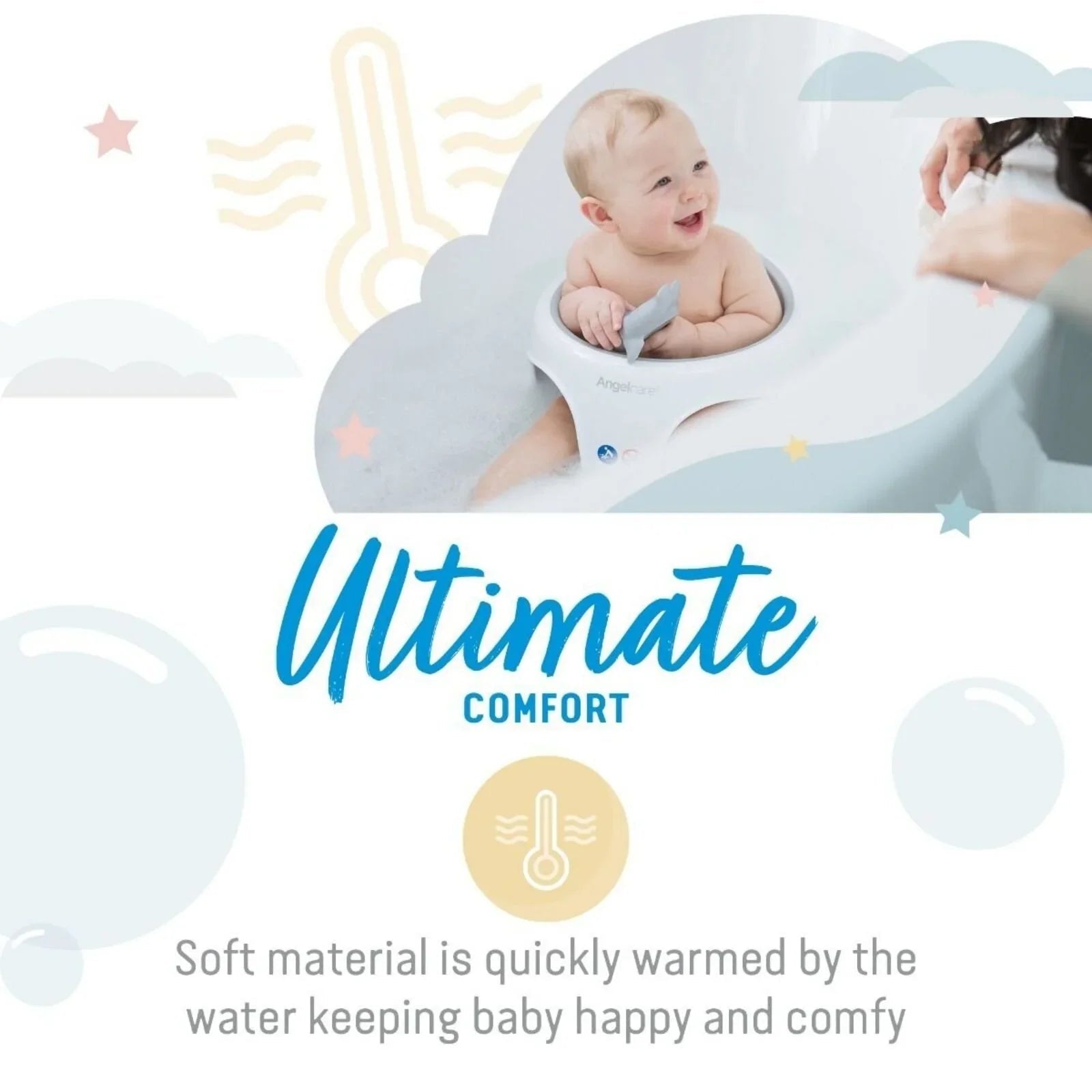 Angelcare Soft Touch Baby Bath Seat - Grey - mezetto ebebek ebebek
