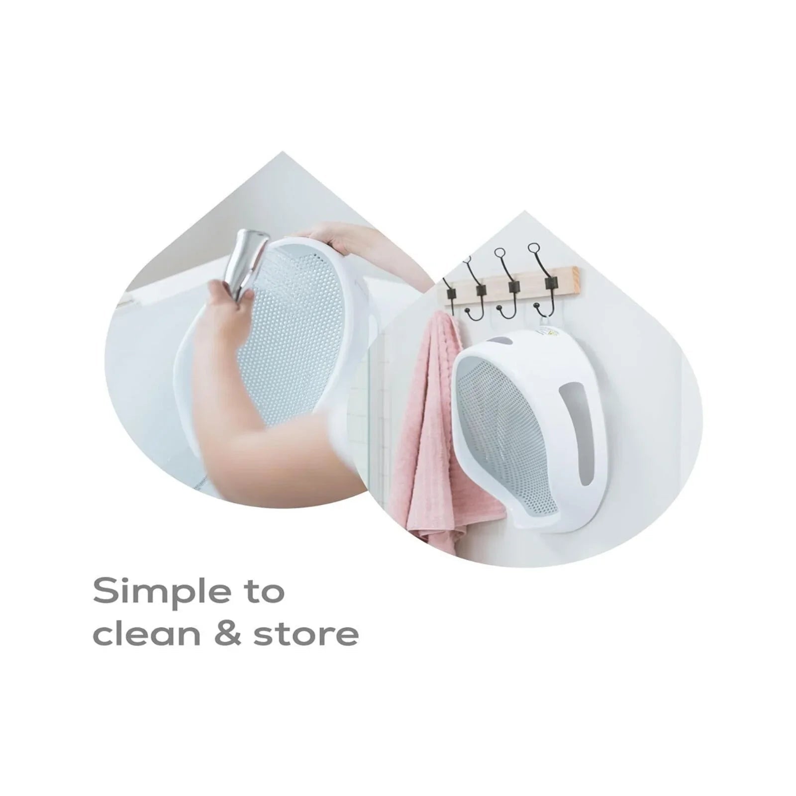 Angelcare Soft Touch Baby Bath Support - Grey - mezetto ebebek ebebek