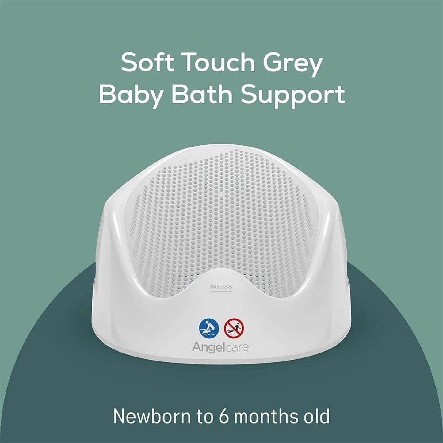 Angelcare Soft Touch Baby Bath Support - Grey - mezetto ebebek ebebek