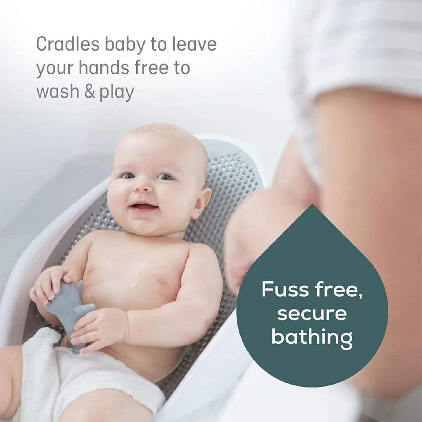 Angelcare Soft Touch Baby Bath Support - Grey - mezetto ebebek ebebek