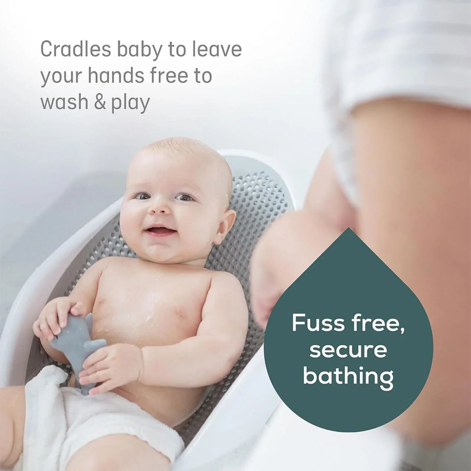 Angelcare Soft Touch Baby Bath Support - Grey - mezetto ebebek ebebek