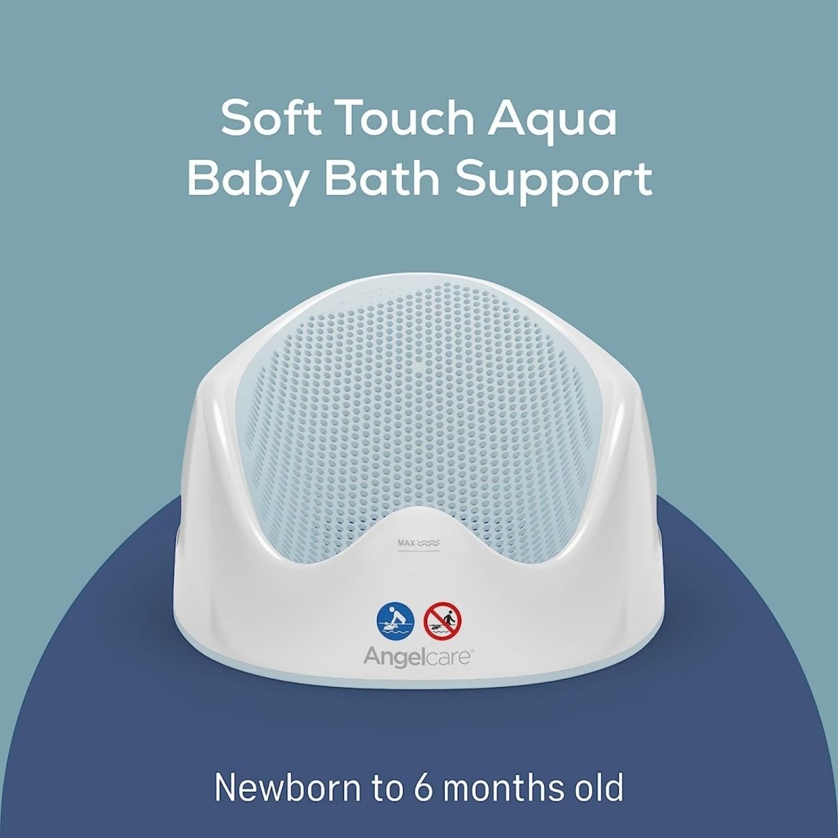 Angelcare Soft - Touch Bath Support Aqua - mezetto ebebek ebebek