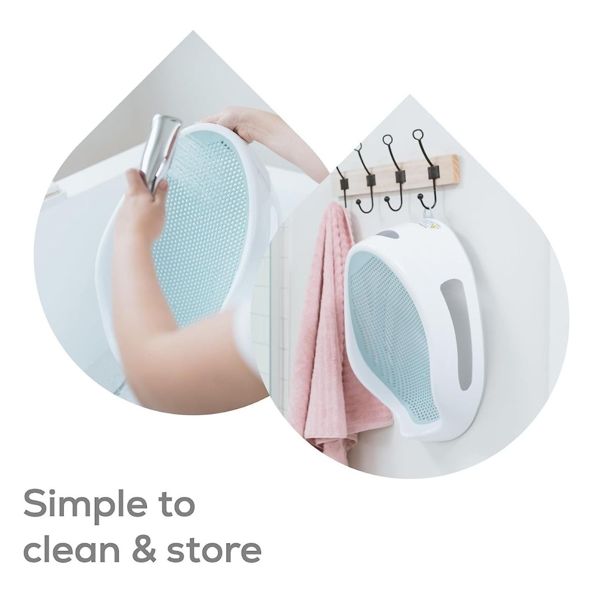 Angelcare Soft - Touch Bath Support Aqua - mezetto ebebek ebebek