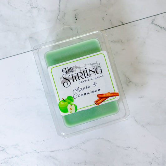Apple & Cinnamon - Wax Melt Clamshell - mezetto Shopify Collective The Stirling Candle Company
