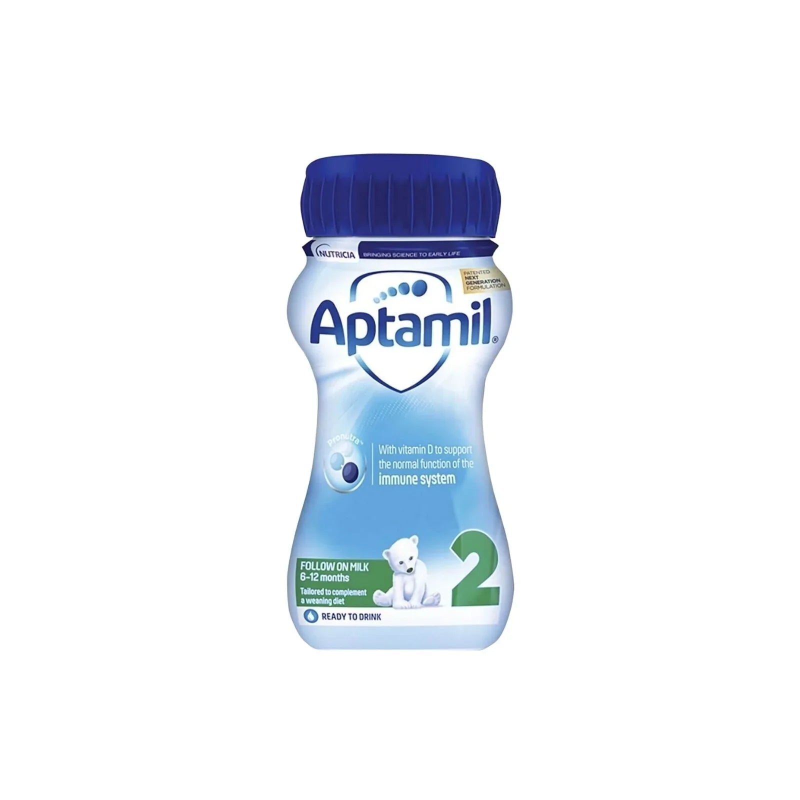 Aptamil 2 Follow On Ready to Drink Liquid Milk 6 - 12 months 200ml - mezetto ebebek ebebek