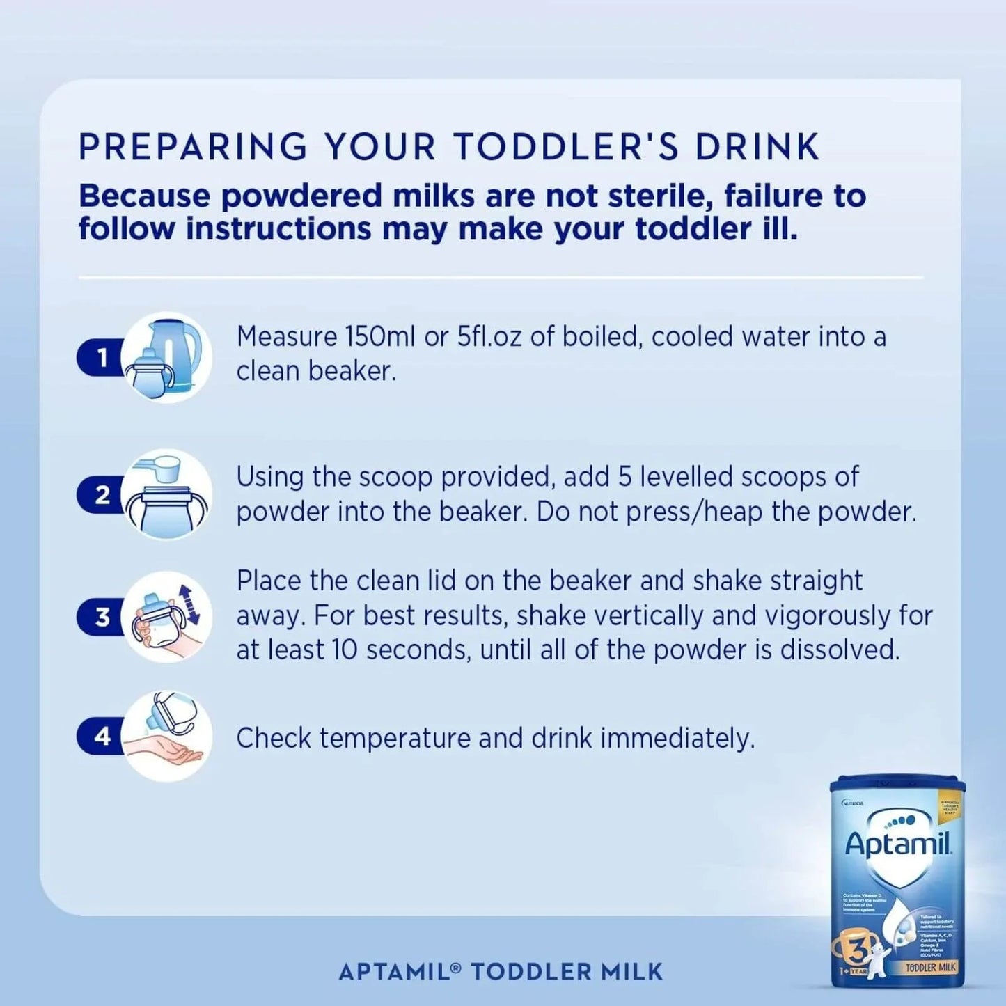 Aptamil 3 Growing Up Milk Formula 1 - 2 years 800g - mezetto ebebek ebebek