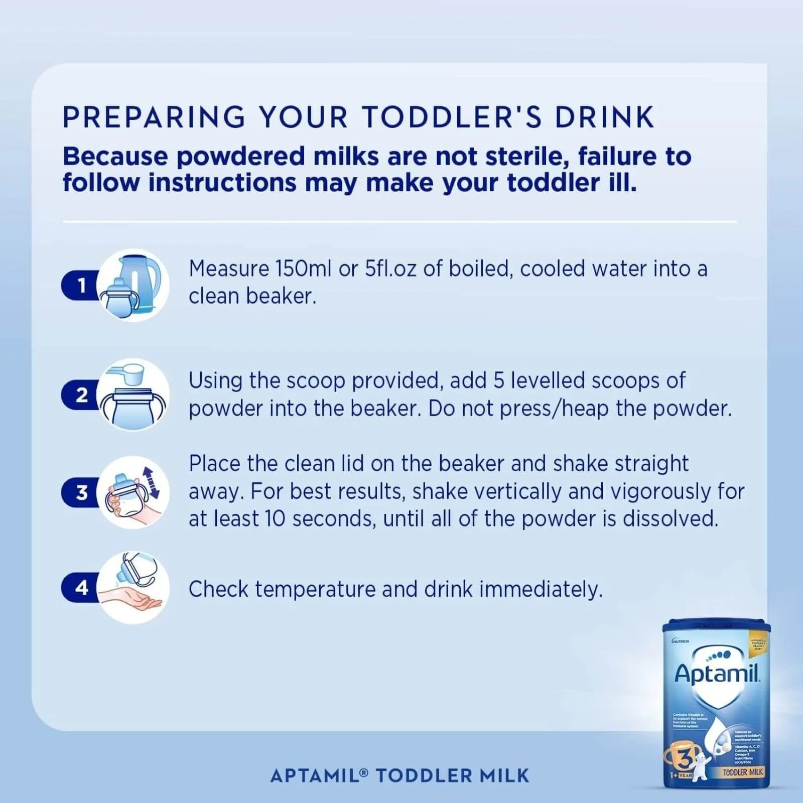 Aptamil 3 Growing Up Milk Formula 1 - 2 years 800g - mezetto ebebek ebebek