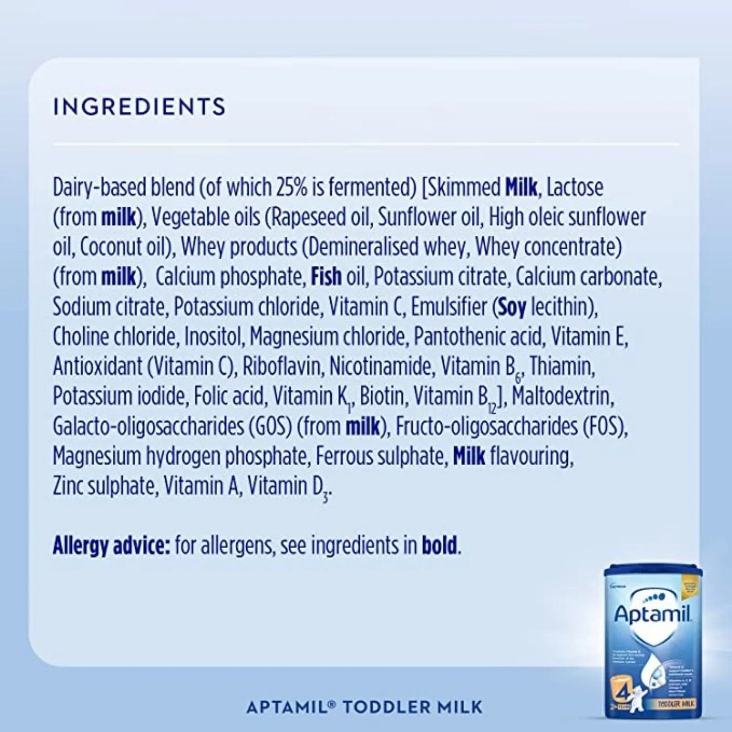 Aptamil 4 Growing Up Toddler Milk Formula 2+ years 800g - mezetto ebebek ebebek