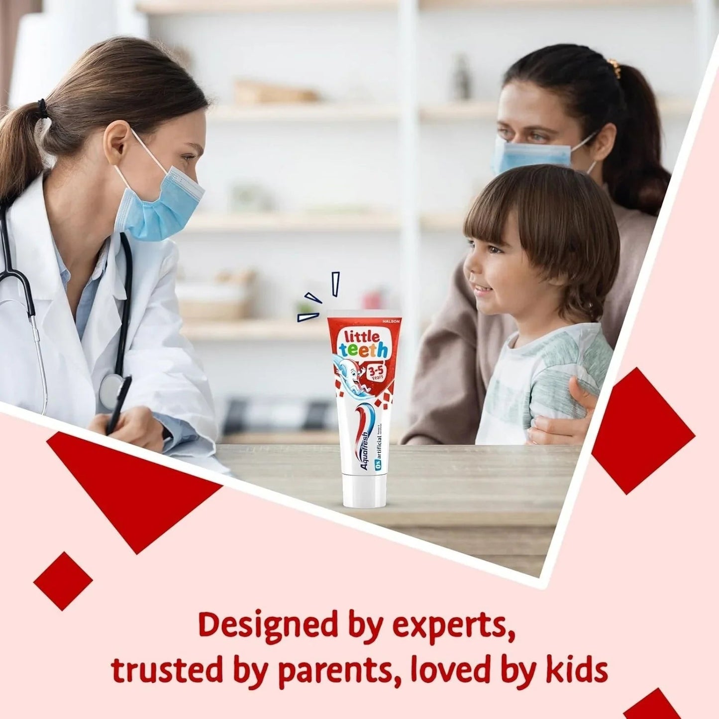 Aquafresh Little Teeth Toothpaste 3 - 5 years 50ml - mezetto ebebek ebebek