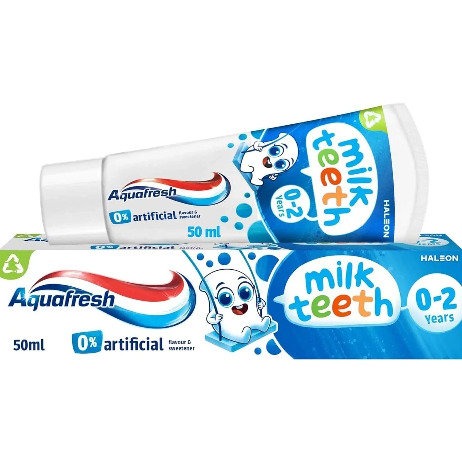 Aquafresh Milk Teeth Toothpaste 0 - 2 years 50ml - mezetto ebebek ebebek