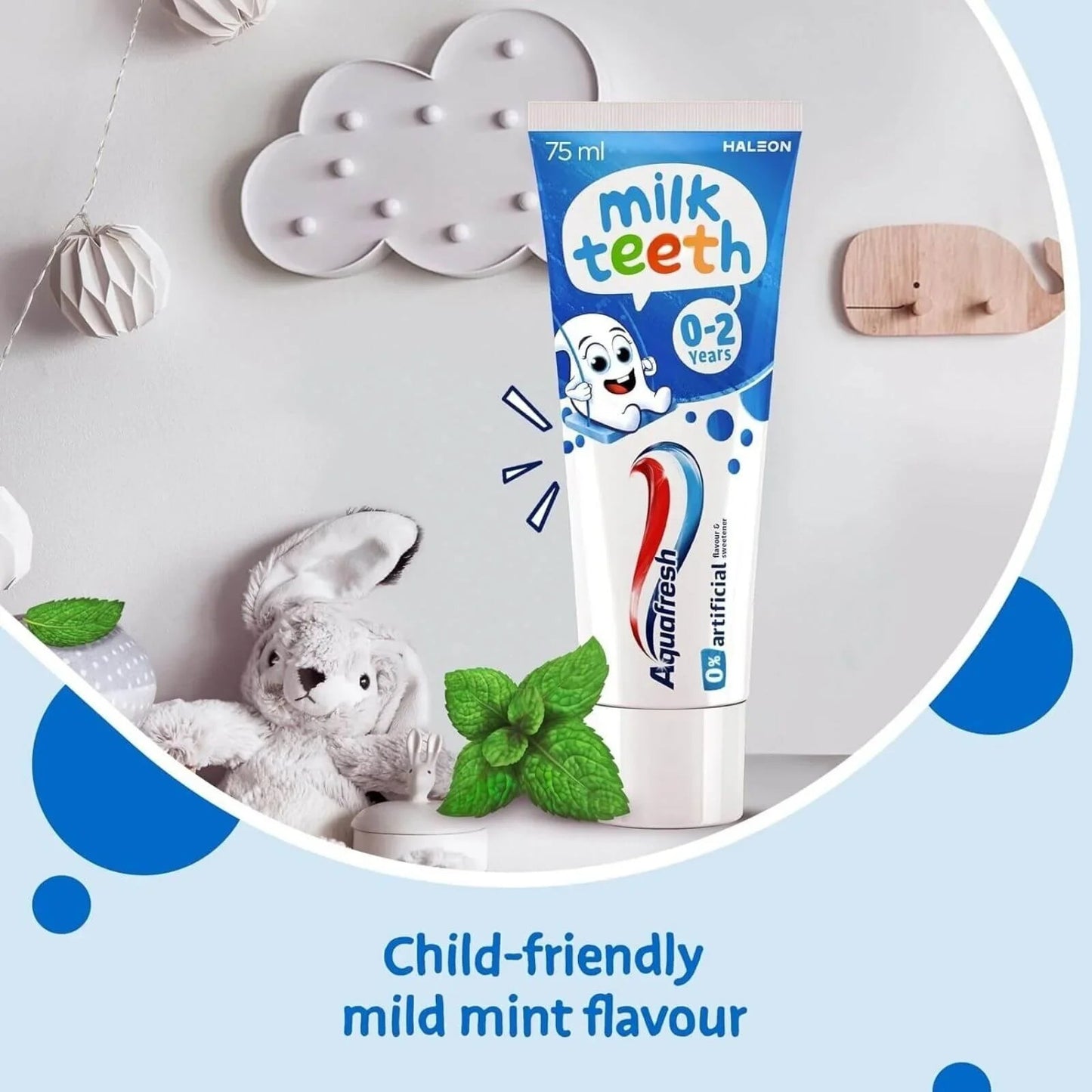 Aquafresh Milk Teeth Toothpaste 0 - 2 years 50ml - mezetto ebebek ebebek