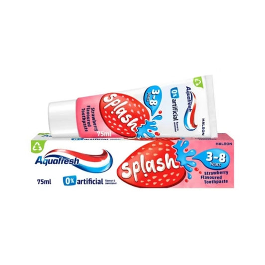 Aquafresh Splash Toothpaste 3 - 8 years 50ml - mezetto ebebek ebebek