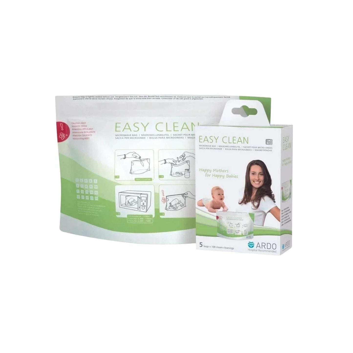 Ardo Easy Clean Microwave Bags - mezetto ebebek ebebek