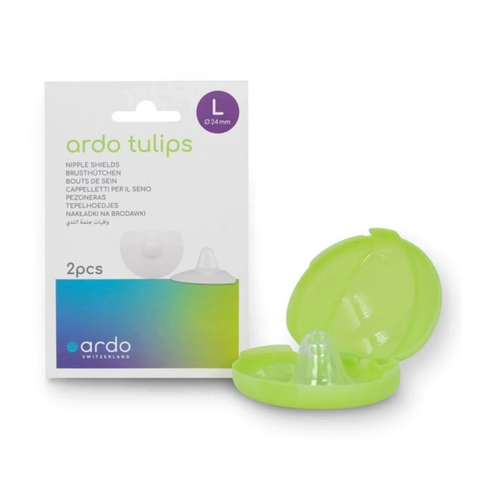Ardo Tulips Contact Nipple Shields L Size 2 pcs - mezetto ebebek ebebek