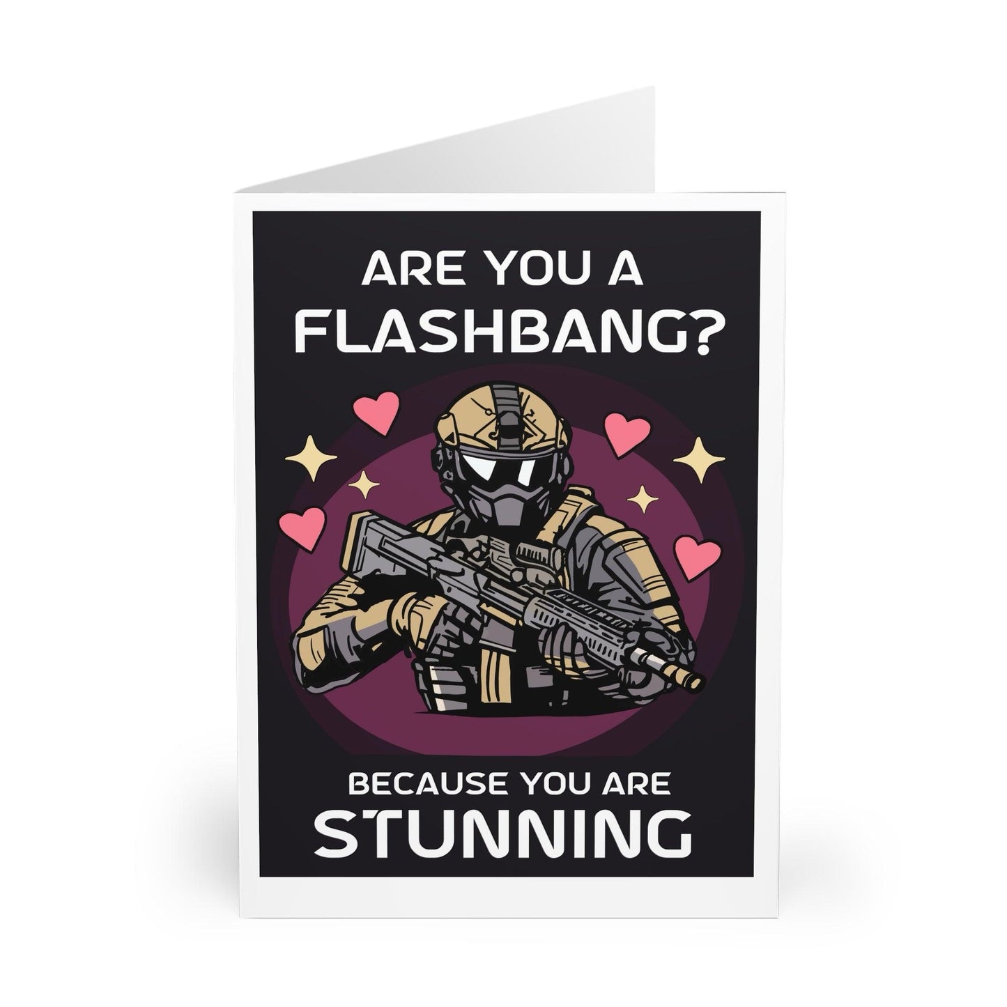 Are You a Flashbang? – Funny Gamer Greeting Card - mezetto KEOLIX KEOLIX