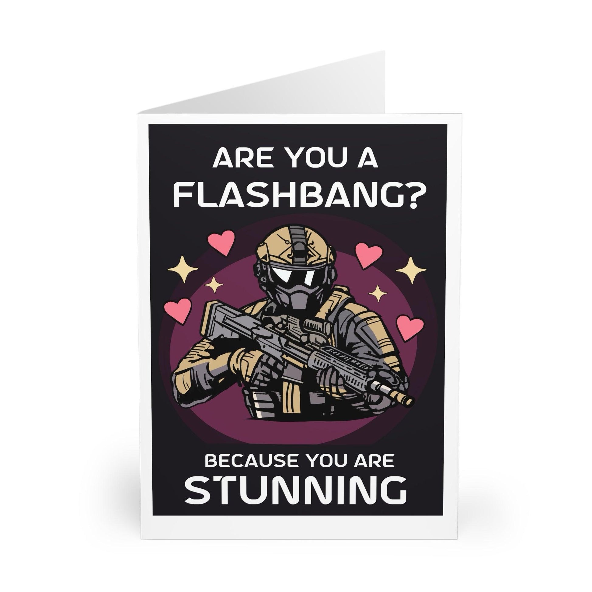Are You a Flashbang? – Funny Gamer Greeting Card - mezetto KEOLIX KEOLIX