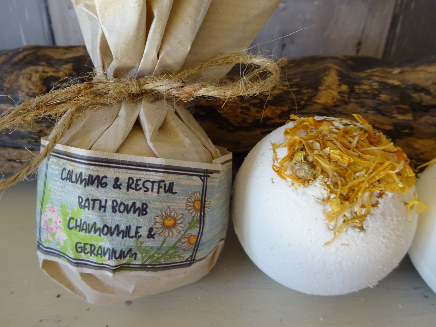 Aromatherapy Bath Bomb "Calming & Restful" - mezetto Shopify Collective Somerset Natural Soaps