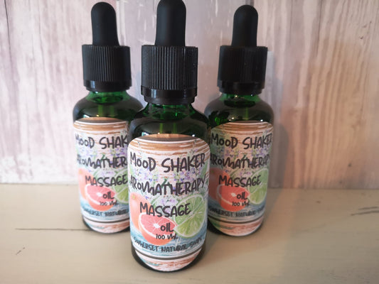 Aromatherapy massage oil Mood Shaker - mezetto Shopify Collective Somerset Natural Soaps