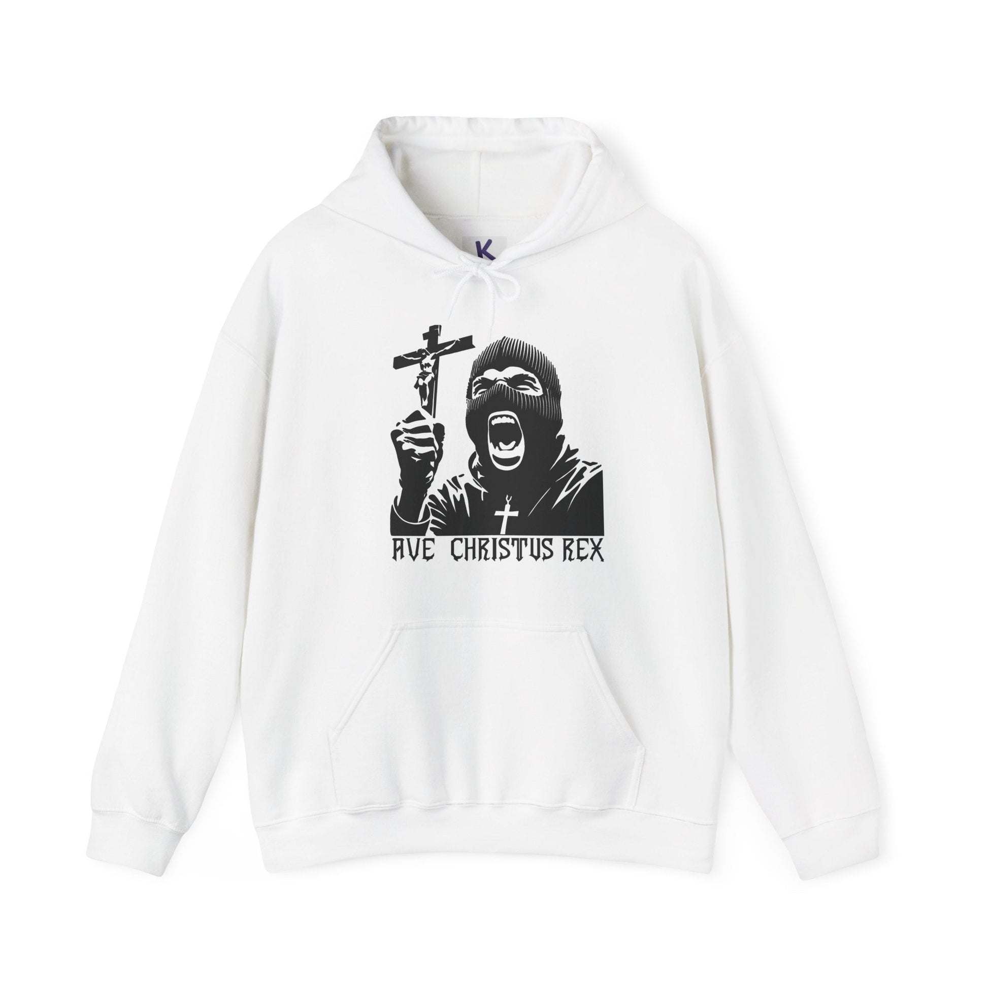 Ave Christus Rex – Gothic Christian Hoodie - mezetto KEOLIX KEOLIX