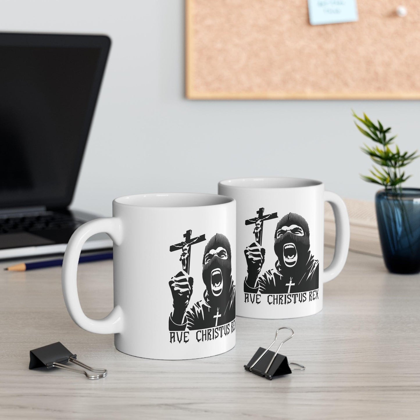 Ave Christus Rex Mug – Bold Christian Coffee Cup - mezetto KEOLIX KEOLIX