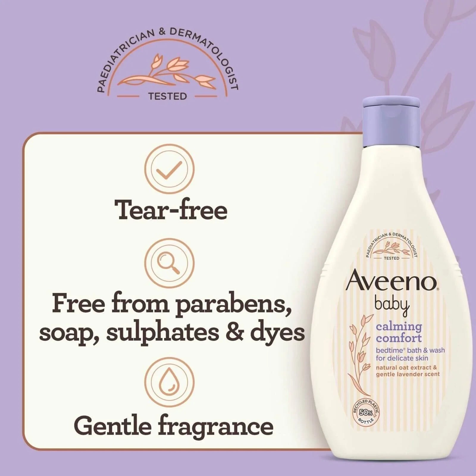 Aveeno Baby Calming Comfort Bedtime Bath and Wash 250ml - mezetto ebebek ebebek