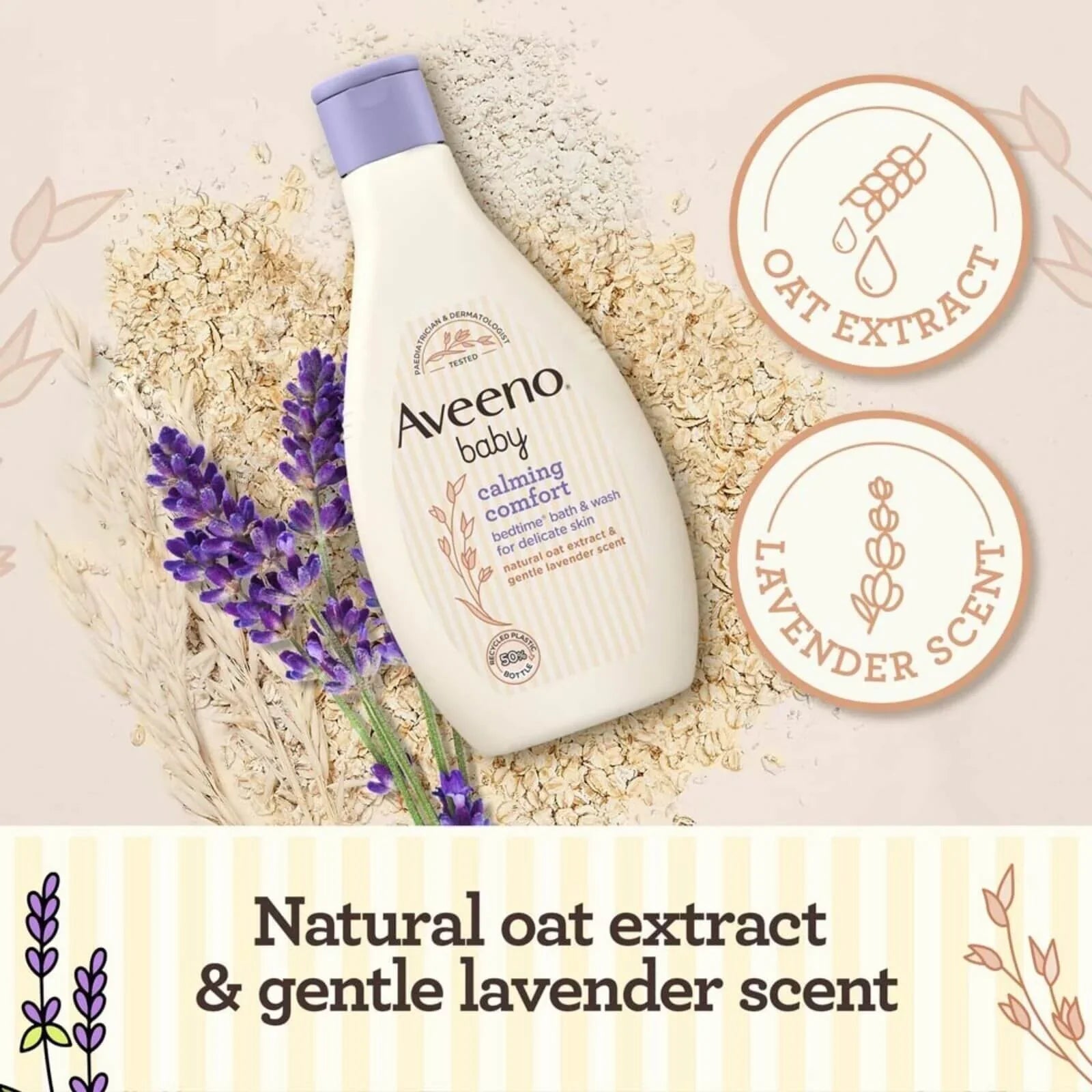 Aveeno Baby Calming Comfort Bedtime Bath and Wash 250ml - mezetto ebebek ebebek