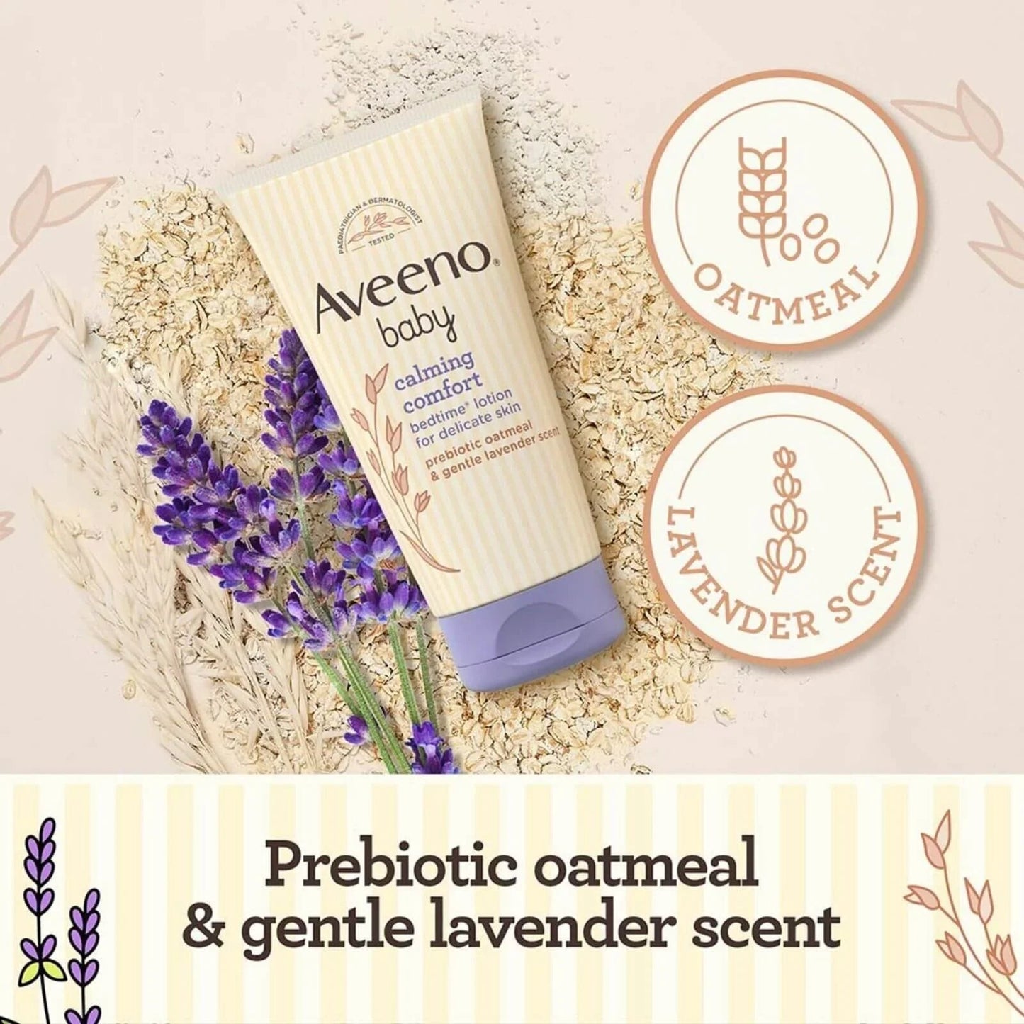 Aveeno Baby Calming Comfort Bedtime Lotion 150ml - mezetto ebebek ebebek