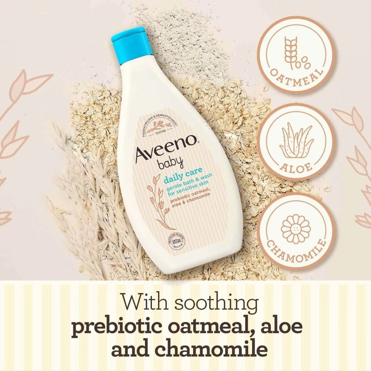 Aveeno Baby Daily Care Gentle Bath and Wash 400ml - mezetto ebebek ebebek