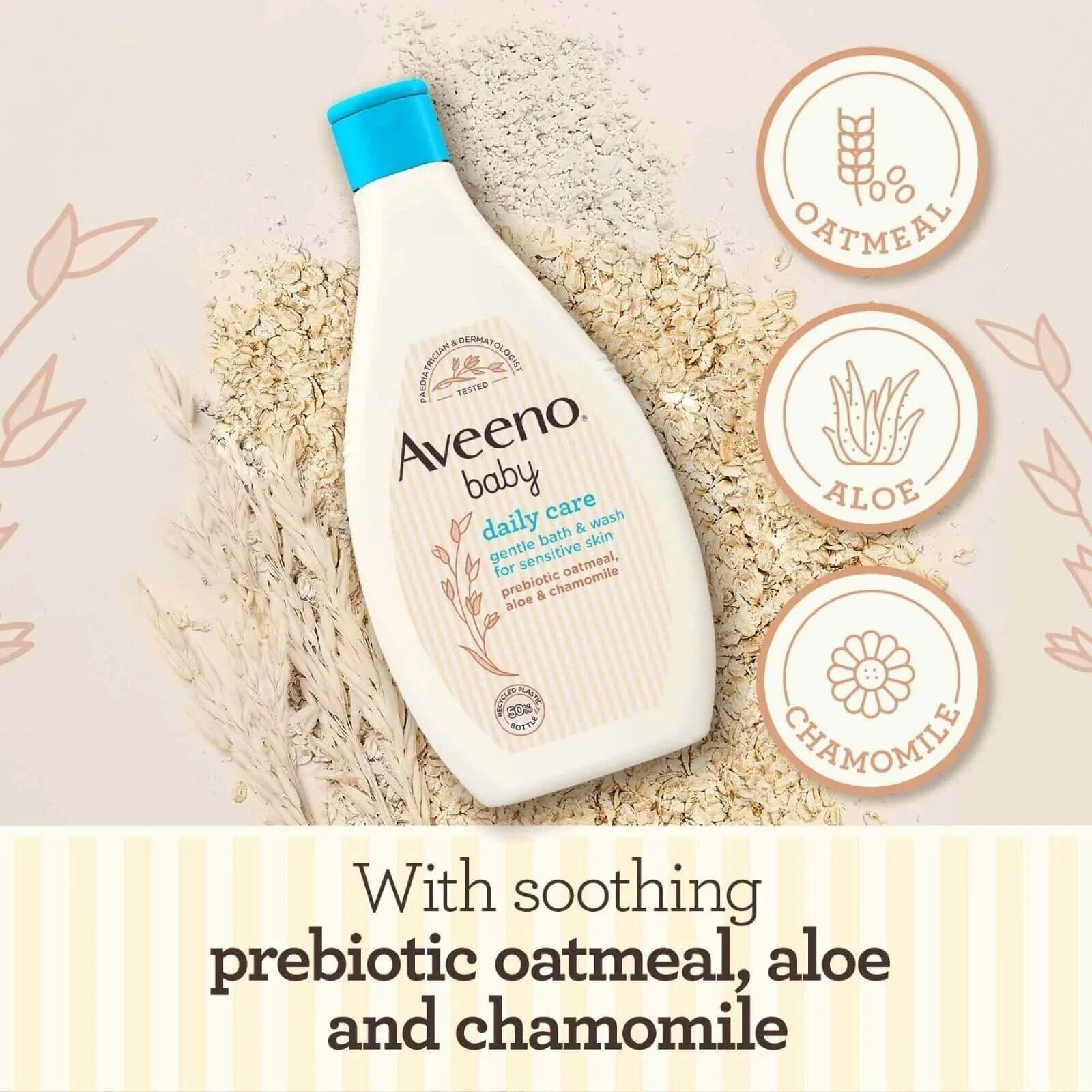 Aveeno Baby Daily Care Gentle Bath and Wash 400ml - mezetto ebebek ebebek
