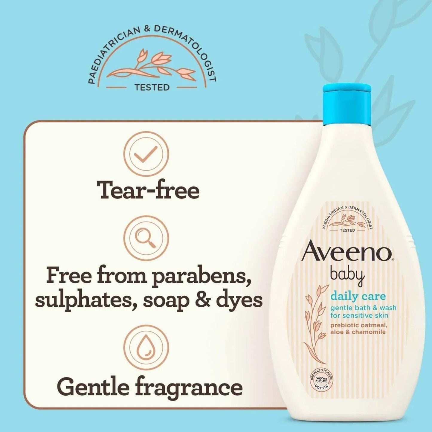 Aveeno Baby Daily Care Gentle Bath and Wash 400ml - mezetto ebebek ebebek